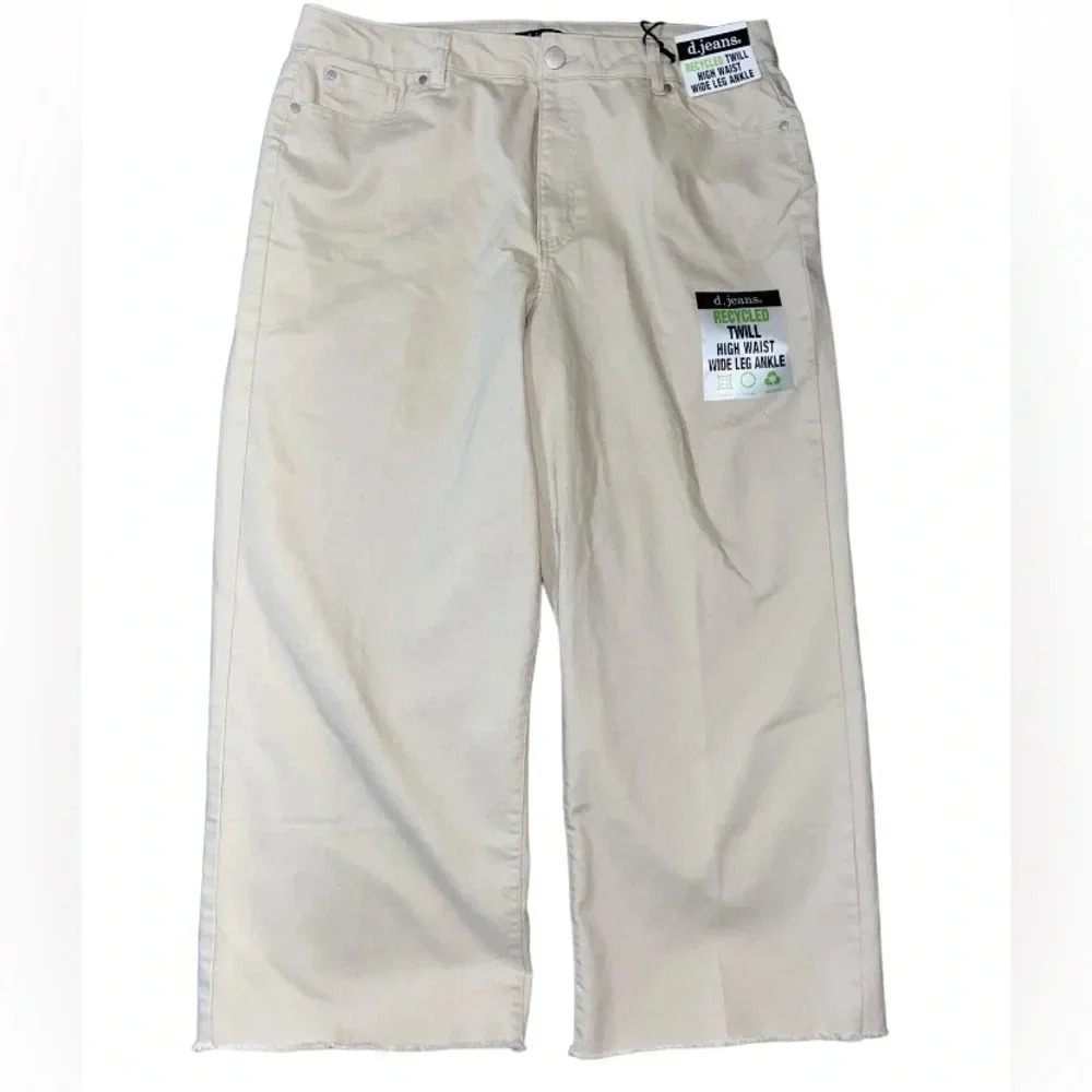 New Khaki Raw Hem Pants